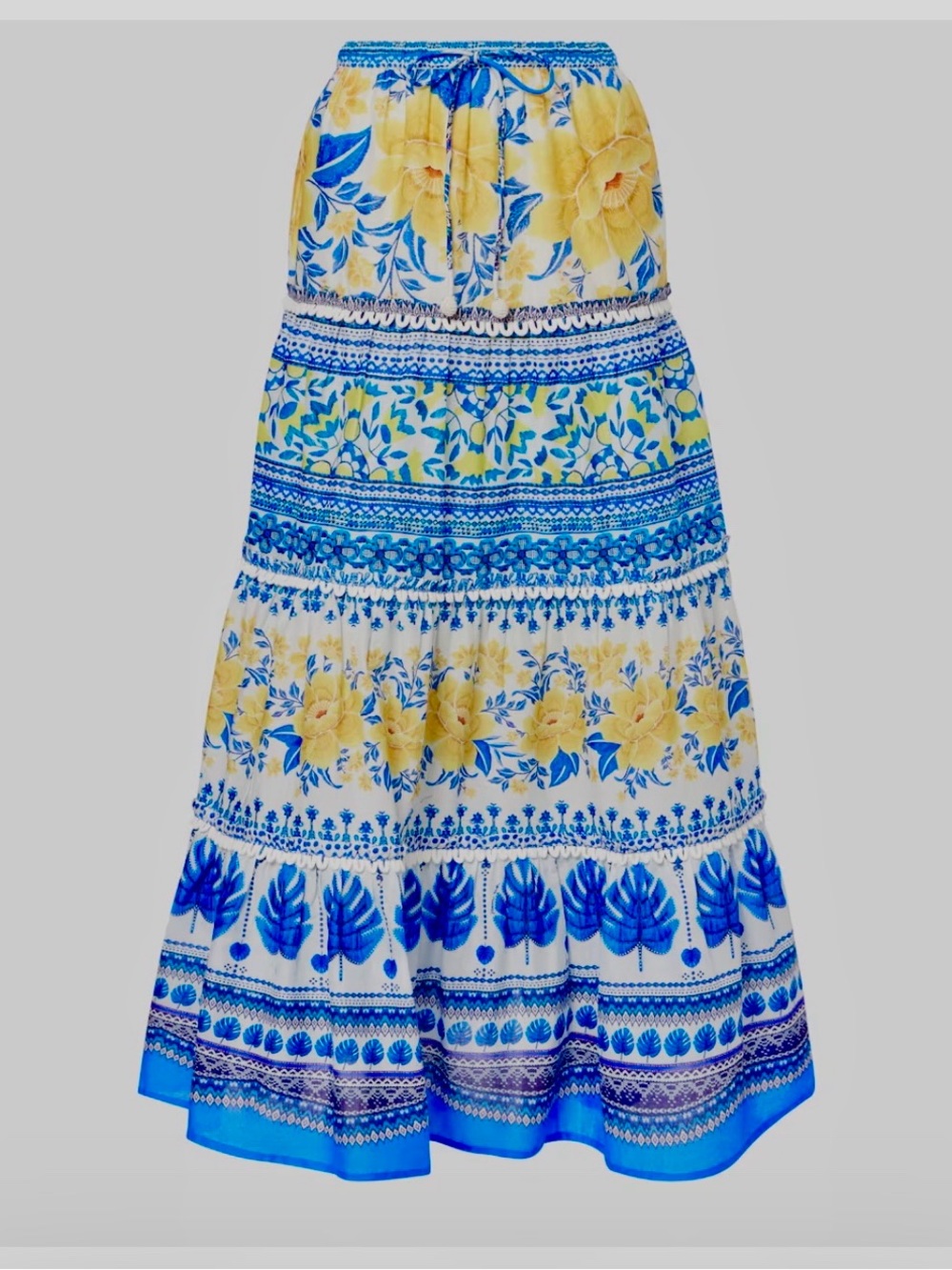 Farm Rio Zuli Floral- print Maxi Skirt - Picture 4 of 8